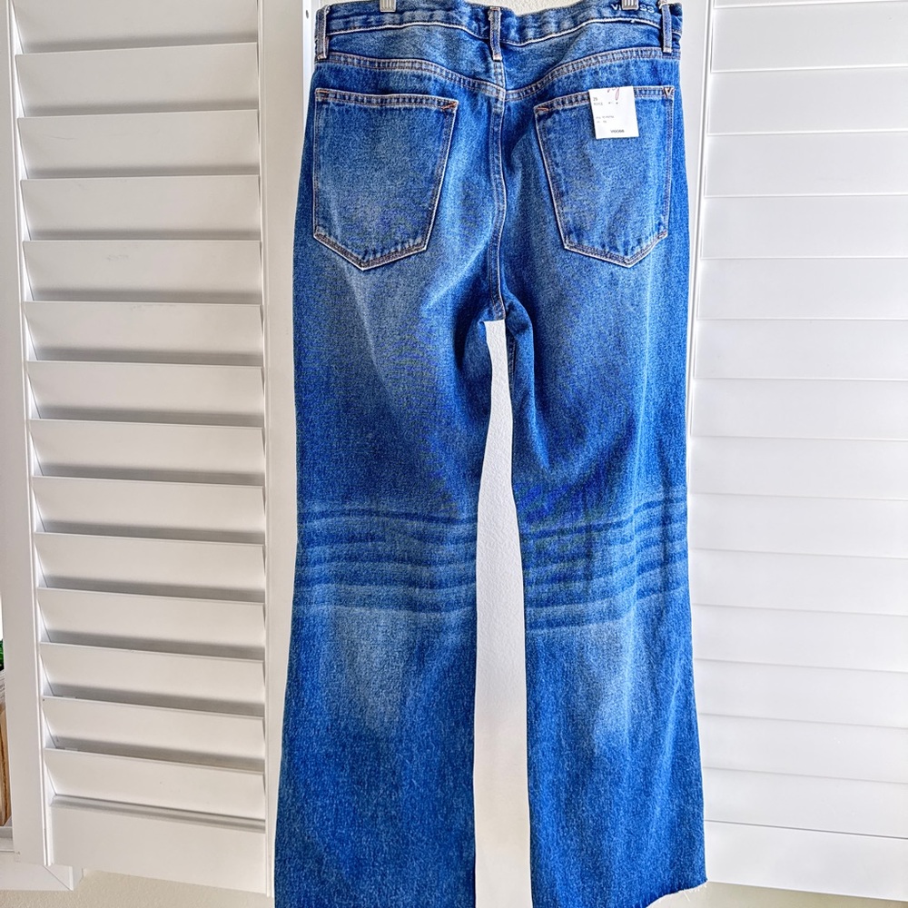 Stitch Fix. Brand: Vigoss. Blue Flare & Wide Leg Jeans with Distressing - Picture 10 of 15